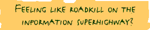 Feeling like roadkill on the information superhighway?